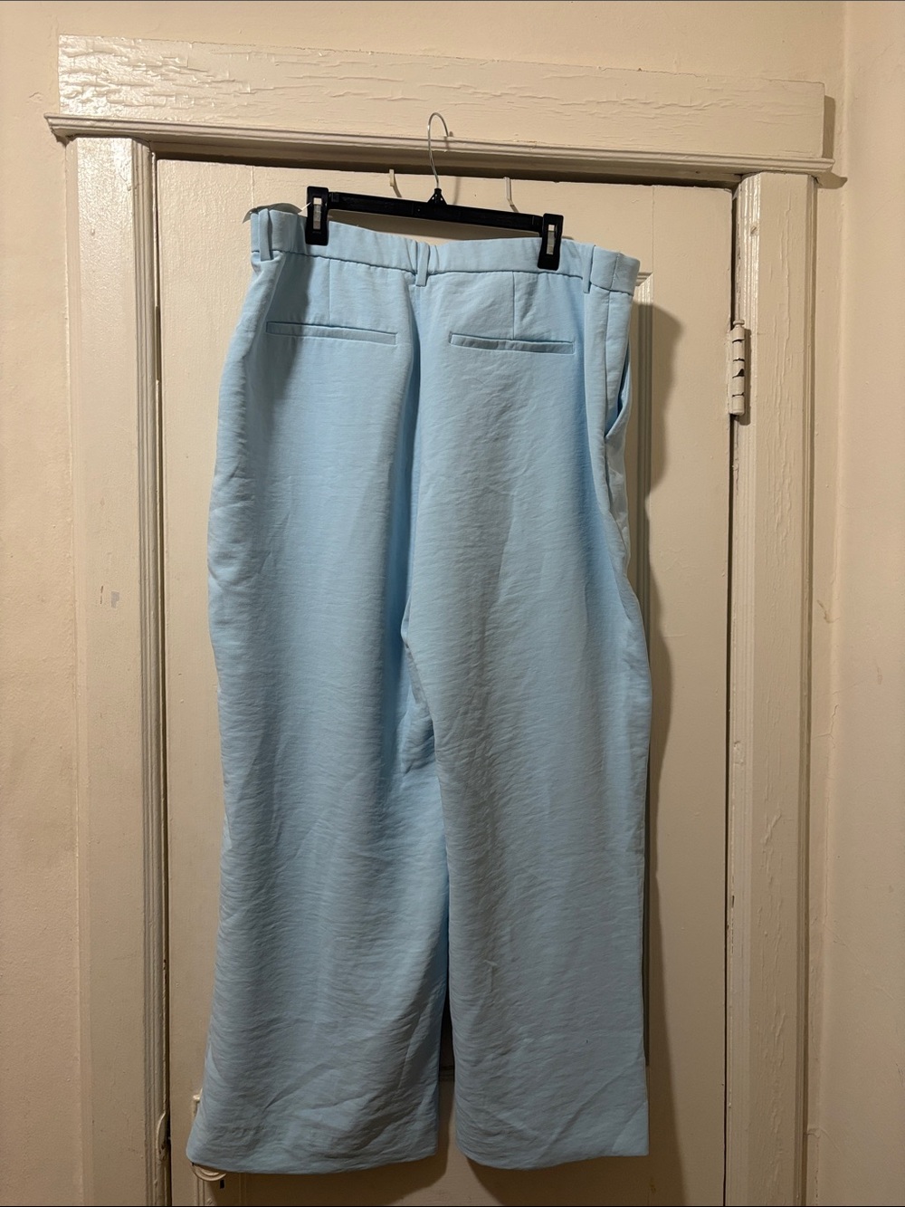 Abercrombie & Fitch Women's Wide Leg Pants in Light Blue - Picture 7 of 9